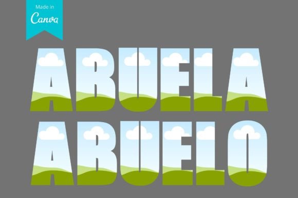 Abuela and Abuelo Canva Frame Template: A Heartfelt Design Tool