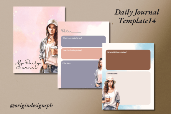 Canva Daily Journal Template14: A Unique Design for Print Businesses
