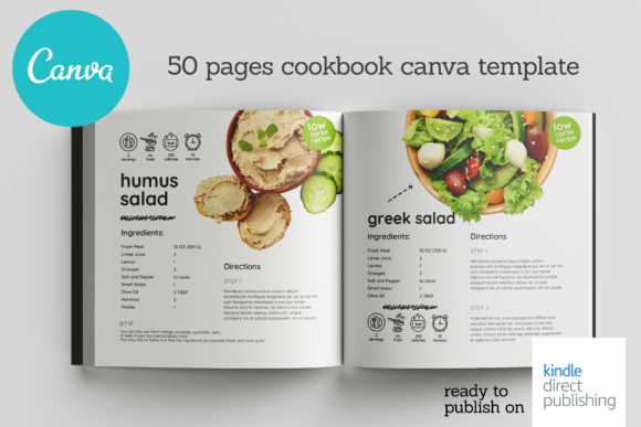 Canva Salads Book Template: A Fresh Start for Food Bloggers