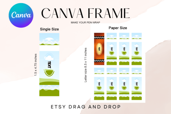 Crayon Pen Wrap Canva Frame: Your Shortcut to Custom Designs