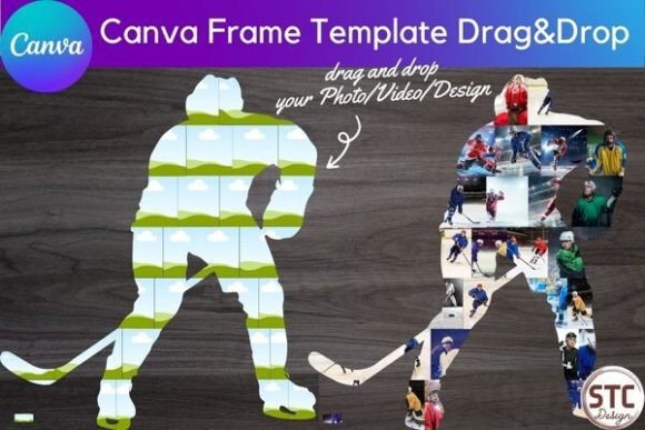 Design Pro-Level Ice Hockey Graphics with Canva Frames