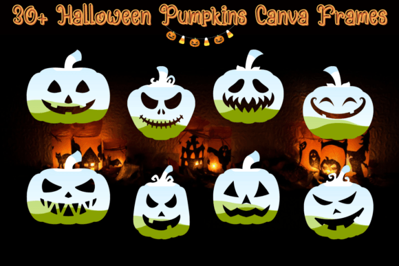 Elevate Your Halloween Decor with 36 Canva Frames