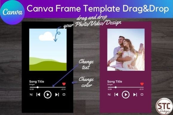 Instant Album Art: The Music Player Frame Mockup