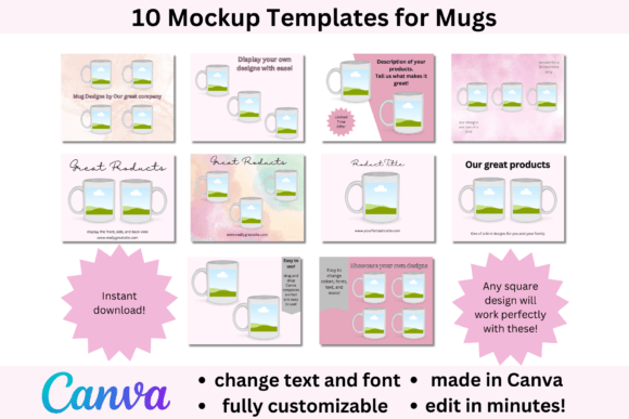 Mug Mockups for Etsy or Websites: Your Canva Design Shortcut