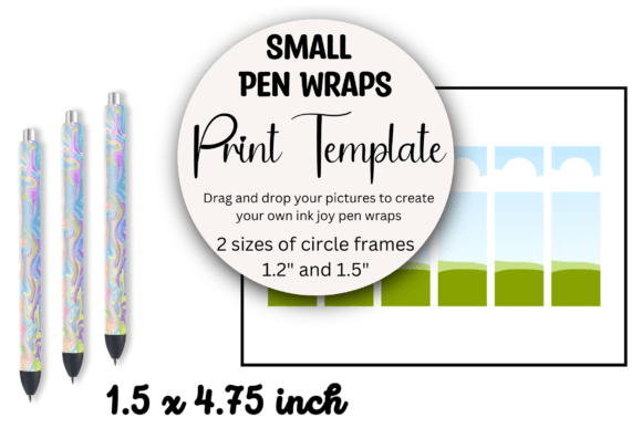 Small Pen Wrap Template for Canva: Design Personalized Wraps Fast
