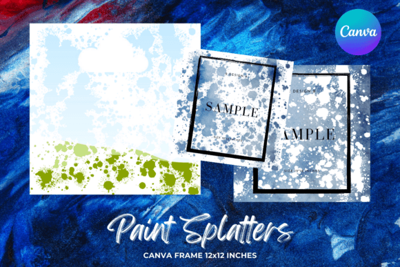 Unleash Creativity with Paint Splatters Canva Frame Template2